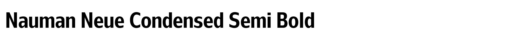 Nauman Neue Condensed Semi Bold image